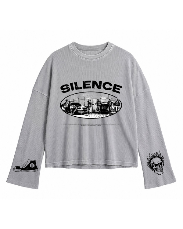 Silence Division Waffle Knit Tee - Image 1