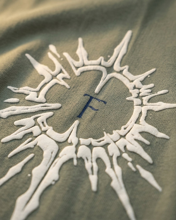 Sage Green Oversized Graphic T Shirt – Eternal Wings
