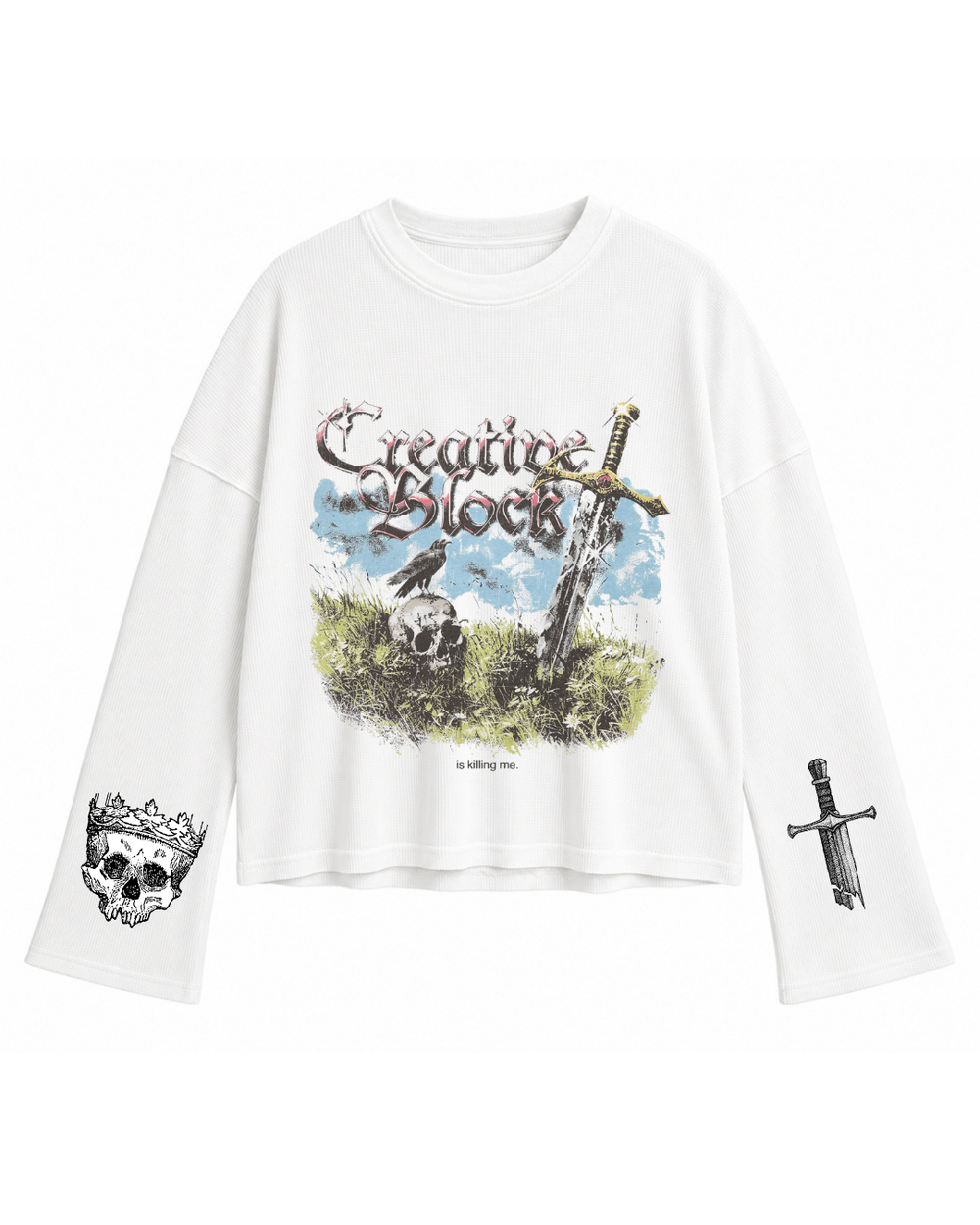 Dark Creation Oversized Waffle Tee