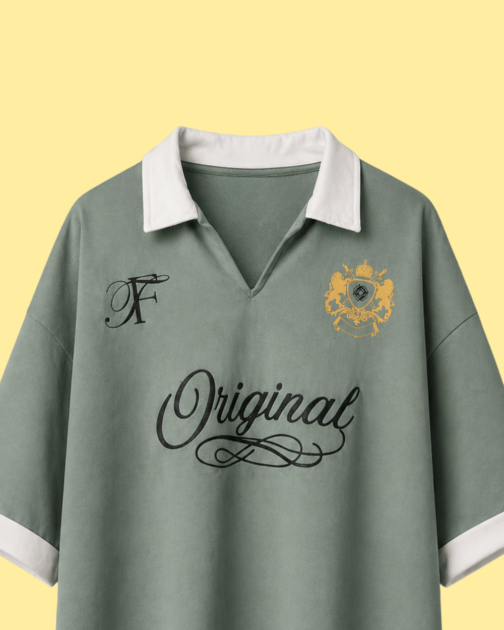 Sage Green Oversized Polo T Shirt for Men – Elite Manor