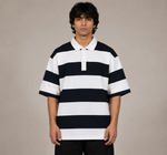 Black & White Rugby Polo