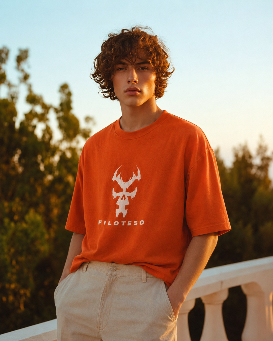 Orange Graphic Tee