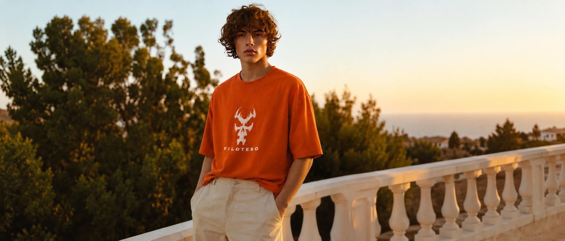Orange Graphic Tee