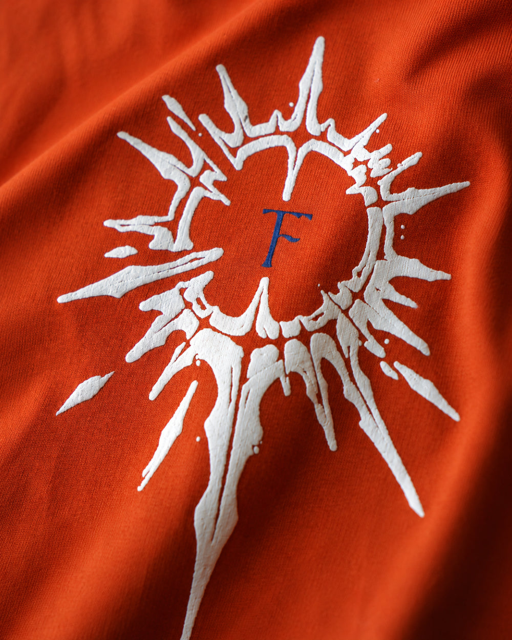 Eternal Wings Orange Oversized Graphic T-Shirt