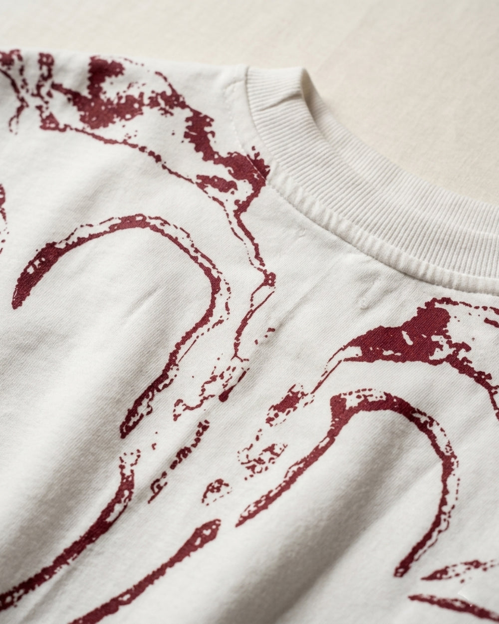 White Oversized Graphic T-Shirt for Men – Dragon's Gaze